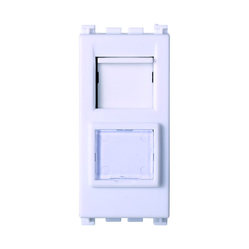 ETTROIT Connettore Rete Presa Dati RJ45 CAT6 Colore Bianco Compatibile Con Vimar Arke