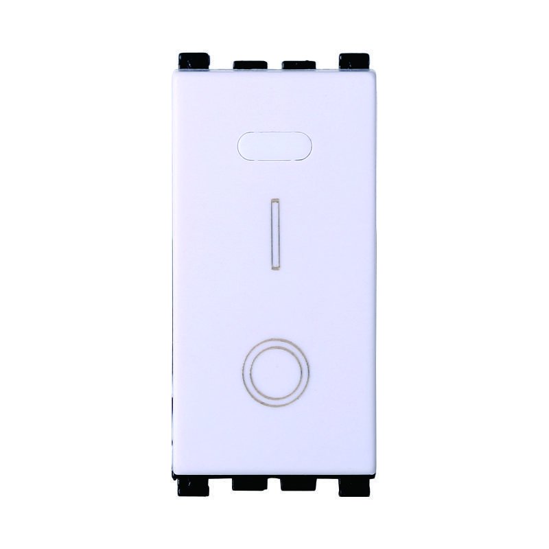 ETTROIT Interruttore 16A Bipolare 0-1 Colore Bianco Compatibile Con Vimar Arke