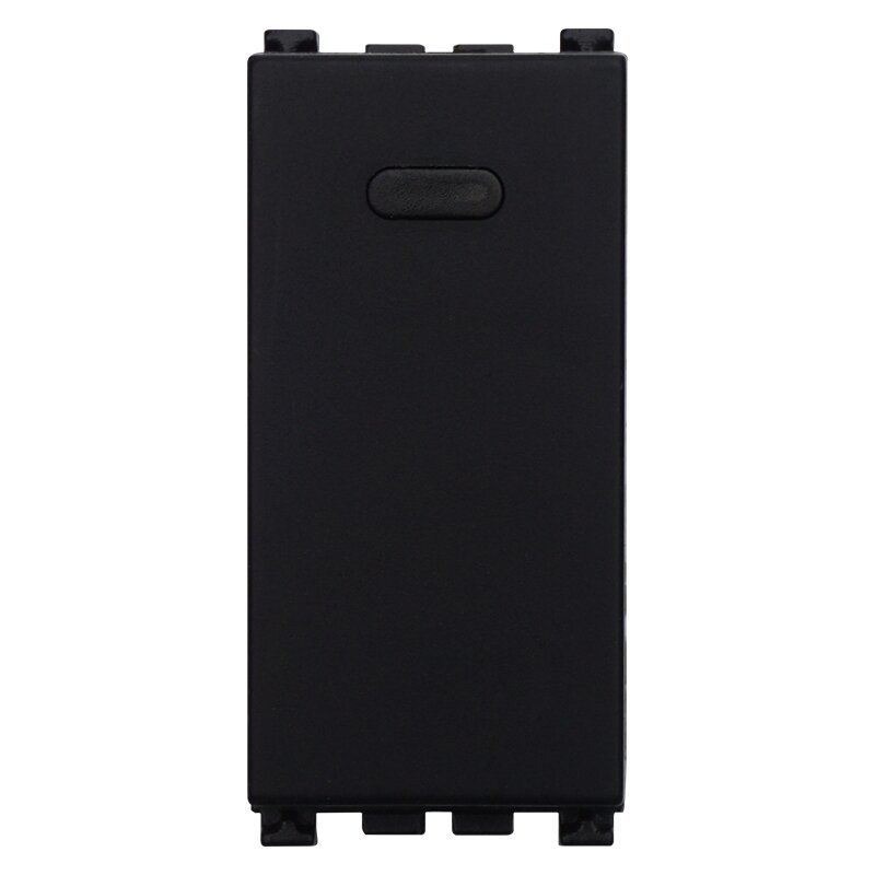 ETTROIT Invertitore 1P 16A Unipolare Colore Nero Compatibile Con Vimar Arke