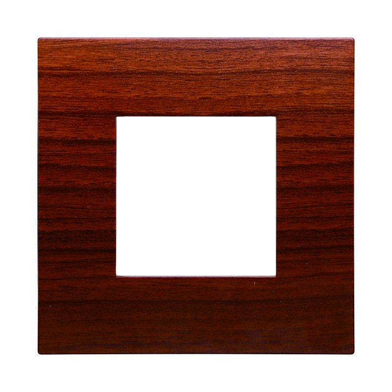 ETTROIT Placca Plastica Serie Venus 2P Colore Radica Compatibile Con Vimar Arke
