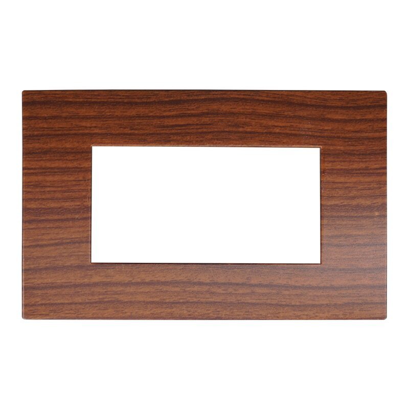 Placca Plastica Serie Venus 4P Colore Radica Compatibile Con Vimar Arke