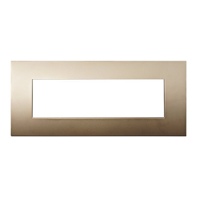Placca Plastica Serie Venus 7P Colore Oro Compatibile Con Vimar Arke