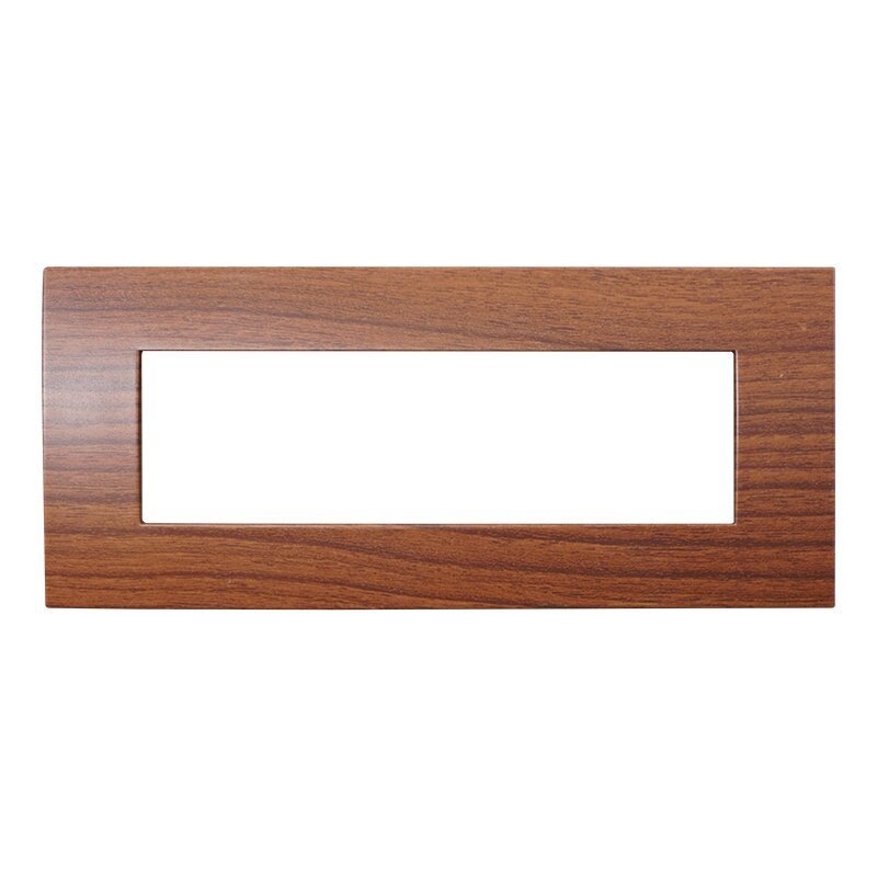 ETTROIT Placca Plastica Serie Venus 7P Colore Radica Compatibile Con Vimar Arke