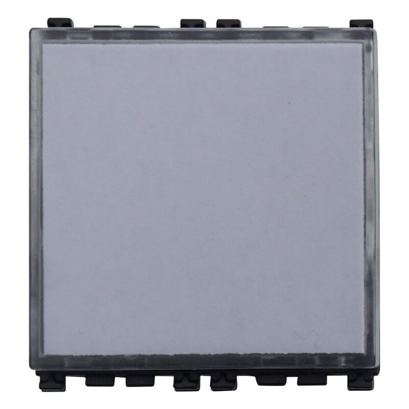ETTROIT Pulsante Targa Portanome 2P 2M Campanello Colore Nero Compatibile Con Vimar Arke