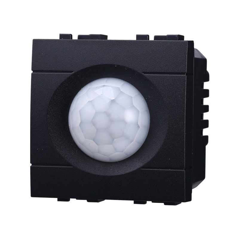 Sensore Movimento PIR Timer 2P 2M Colore Nero Compatibile Con Vimar Arke