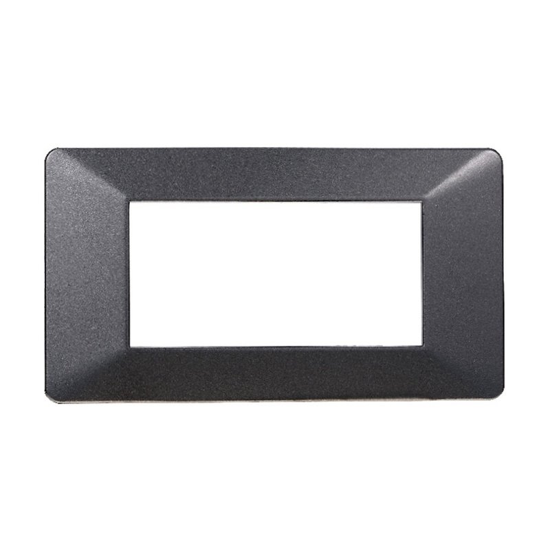 ETTROIT Placca Plastica Serie Starlight 4P Colore Acciaio Scuro Compatibile Con Vimar Plana