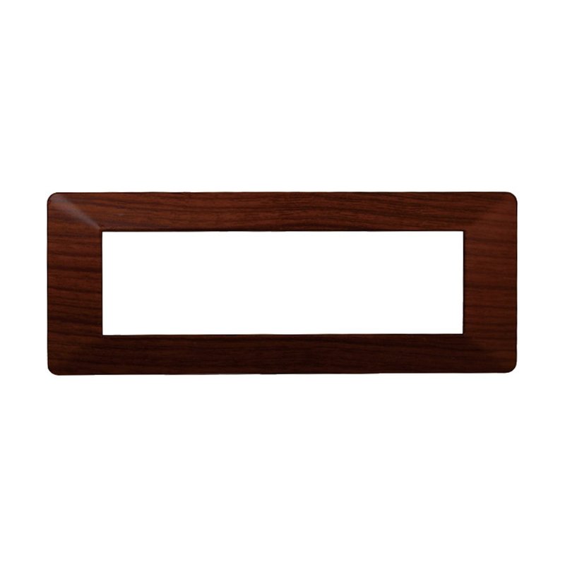 Placca Plastica Serie Starlight 7P Colore Radica Compatibile Con Vimar Plana