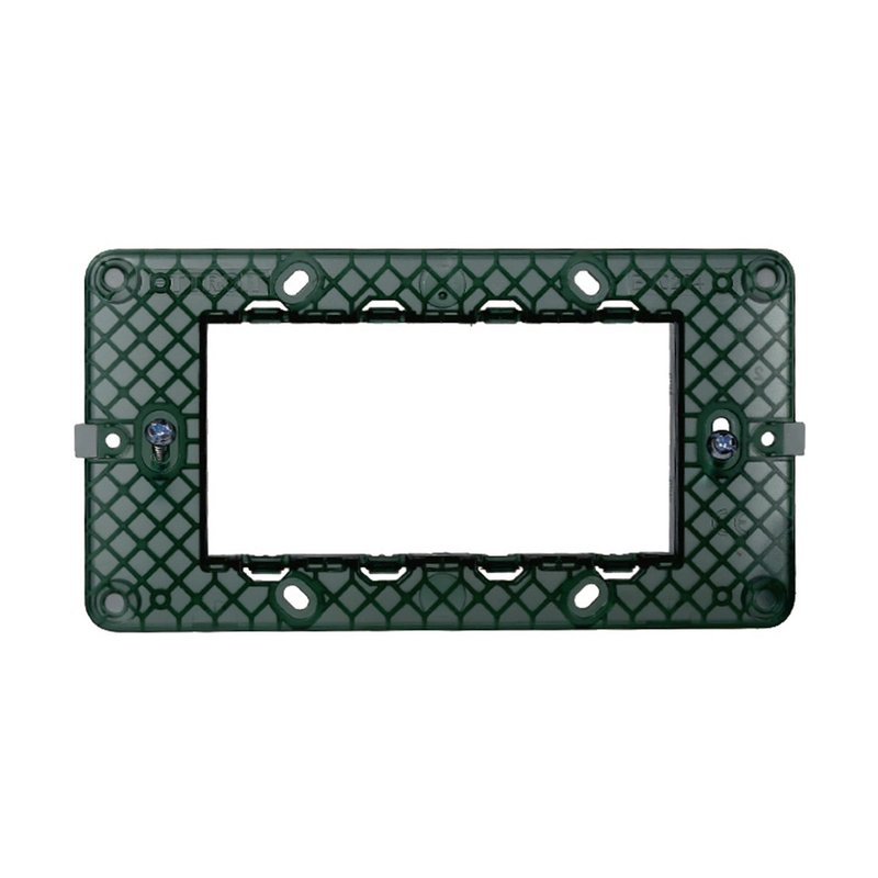 Supporto 4P Serie Starlight 4 Posti Compatibile Con Vimar Plana