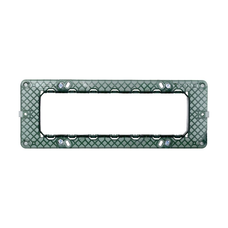 Supporto 7P Serie Starlight 7 Posti Compatibile Con Vimar Plana