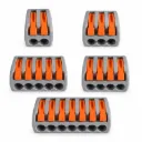 10 Morsetti A Molla Con Connettori Terminali Conduttore Per Cavi Fili Elettrici Riutilizabile Elevata Sicurezza 2P 3P 4P 5P 8P
