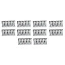 10 Morsetti a Molla Rapidi 5P Doppio Click Bianco per Cavi e Morsettiera a Vite