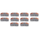 10 Morsetti Elettrici Rapidi 2P con Leva Connettori Compatti per Fili Elettrici