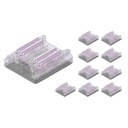 10 Pezzi Connettore Rapido 4 PIN per Striscia LED COB RGB 10mm Senza Saldatura