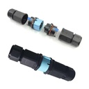2 Connettori Veloce IP68 Forma I Manicotto Collegamento Cavo Esterno 3P 121x30mm