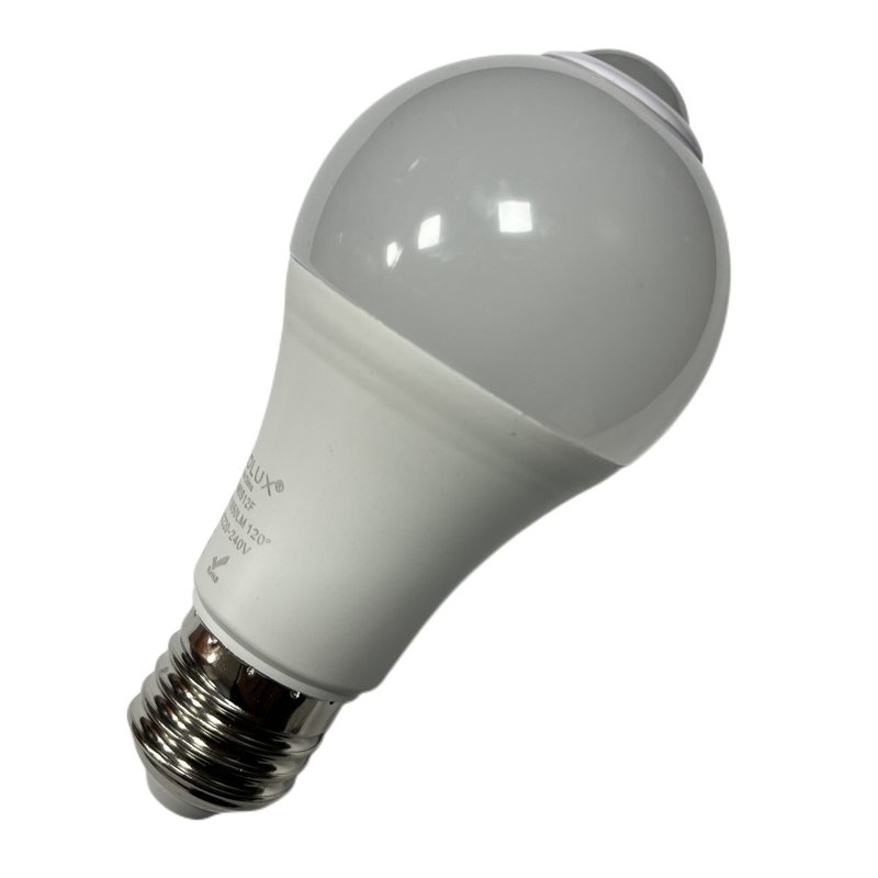 [LC27S12C] Lampada A Led E27 Con Sensore Movimento Infrarossi 12W 1050 Lumen, Disponibili 3000K 4200K 6500K (Bianco Caldo 3000K)