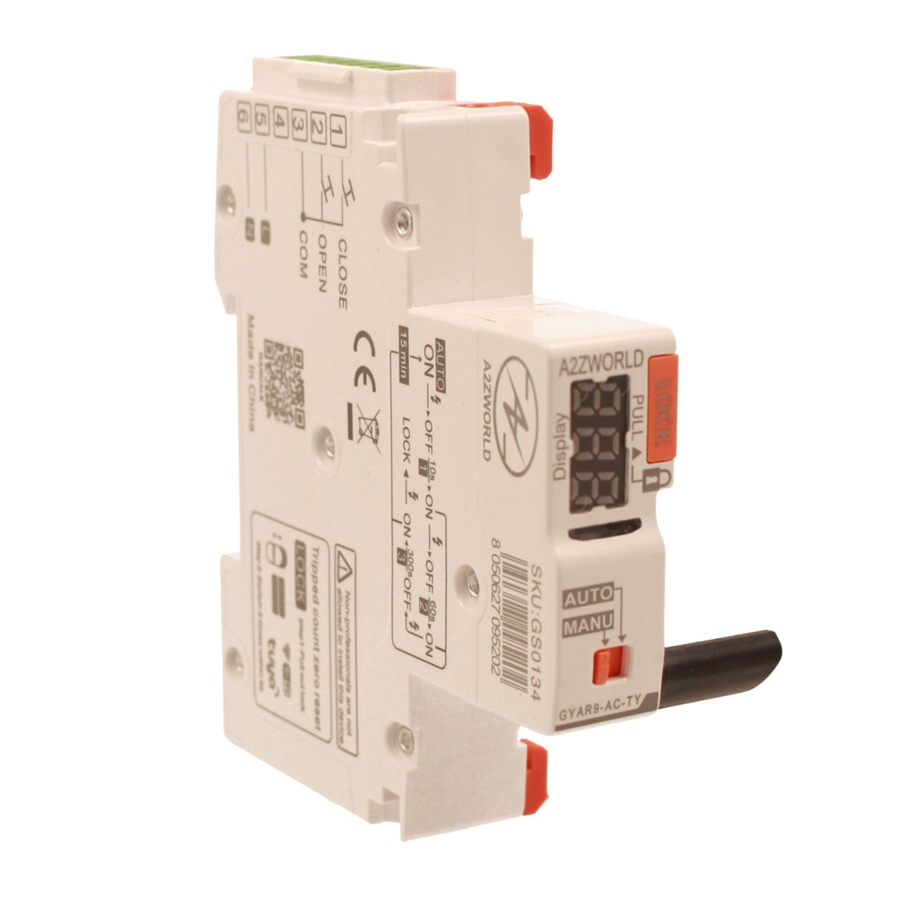 Modulo di Riarmo Automatico Connesso WIFI 220V, 1 Modulo DIN, 3 Modalità di Riarmo Programmabili GYAR9