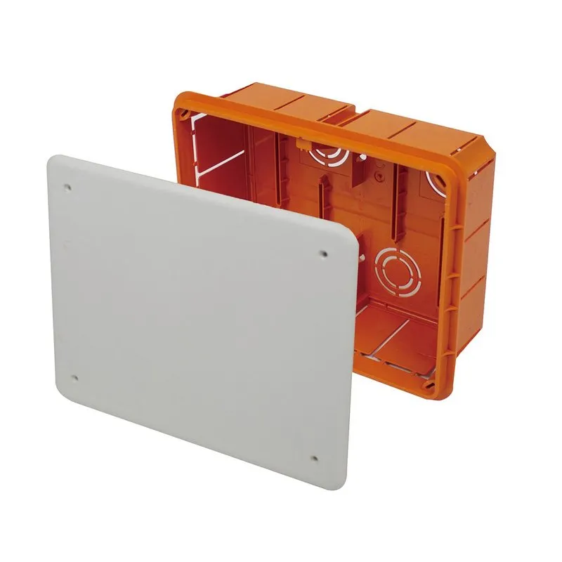 Cassetta Di Derivazione Da Incasso Muro IP40 Con Coperchio e Viti, PT01 PT02 PT04 PT05 PT06 PT07 PT08