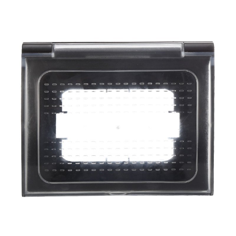 Placca Custodia IP44 3P Nero Universale Per Scatola 503 Compatibile Bticino Vimar Gewiss