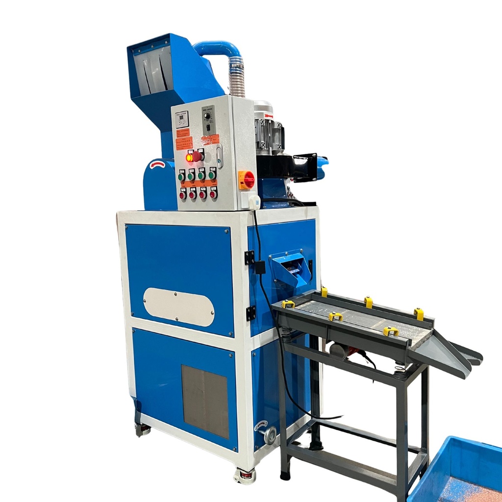 Granulatore di Cavi Elettrici, Macchina Riciclaggio Cavi Rame, Trituratore e Separatore Cavi Elettrici Per Recupero Rame e Plastica, 220V 5.3KW, 35–50kg/h, Max Diametro Filo 22mm, Stryker ST-05