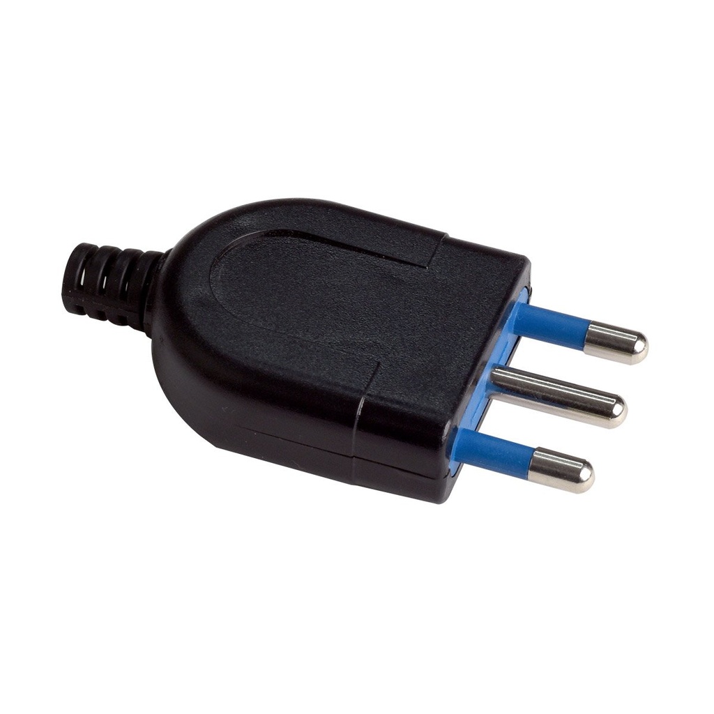 Spina Elettrica Volante 2P+T 16A 250V Max 1500W Nero