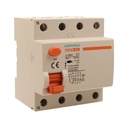 RCCB Interruttore Differenziale Puro Tipo A 3P+N 4M 6000A 30mA 40A AC 400V IP20 IEC61008-1 PR8NM