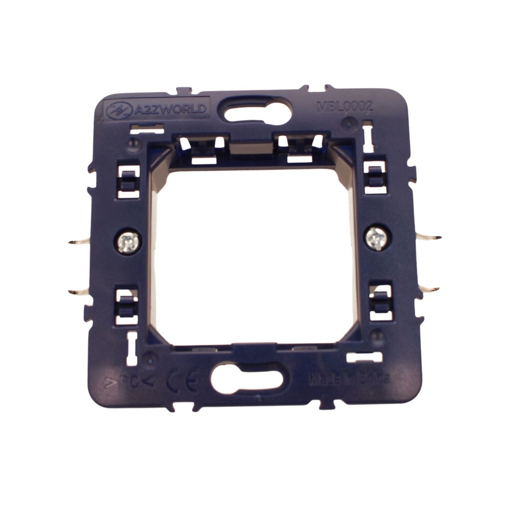 Supporto Telaio 2 Moduli Per Scatola 502 MBL 2M Blu Compatibile Bticino Living BLN0202