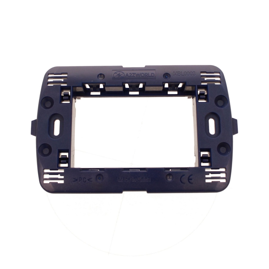 Supporto Telaio 3 Moduli Per Scatola 503 MBL 3M Blu Compatibile Bticino Living BLN0203