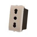 Presa Bipasso Bivalente 2P+T 10/16A 220V MBL Bianco 1M Compatibile Bticino Living Light BLB2001