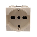 Presa Schuko Universale 2P+T 10/16A 220V MBL Bianco 2M Compatibile Bticino Living Light BLB2102