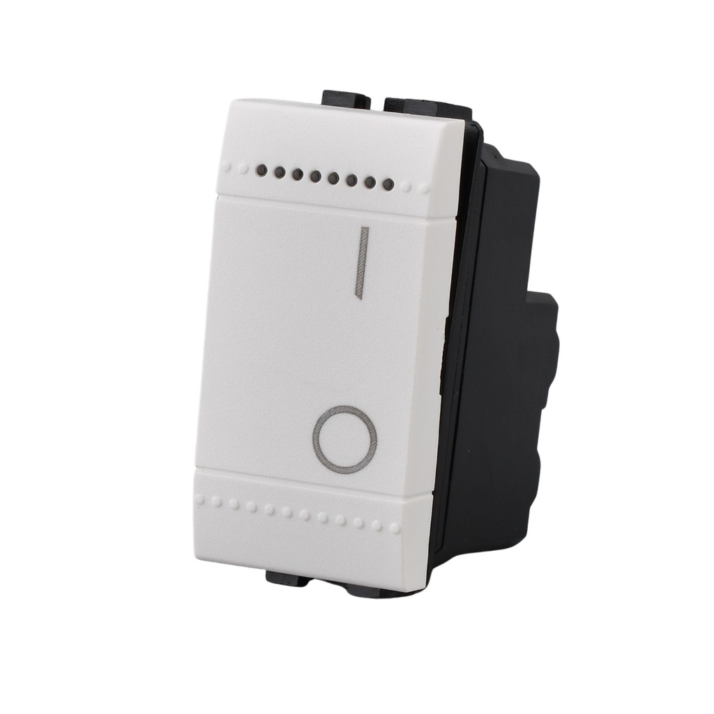 Interruttore Bipolare 2P 16A 220V MBL Bianco 1M Compatibile Bticino Living Light Illuminabile BLB0402