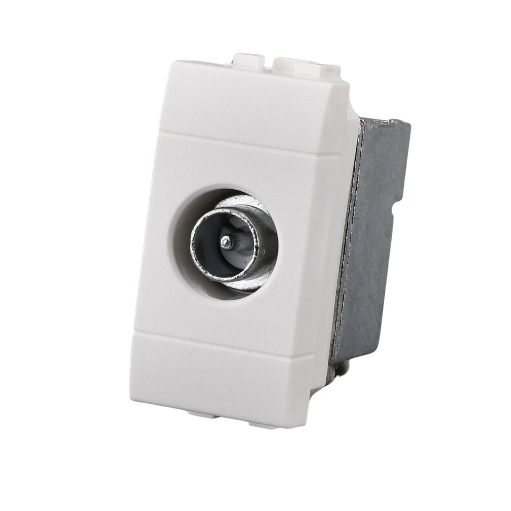 Connettore Presa TV Terminale Maschio MBL Bianco 1M Compatibile Bticino Living Light BLB2250