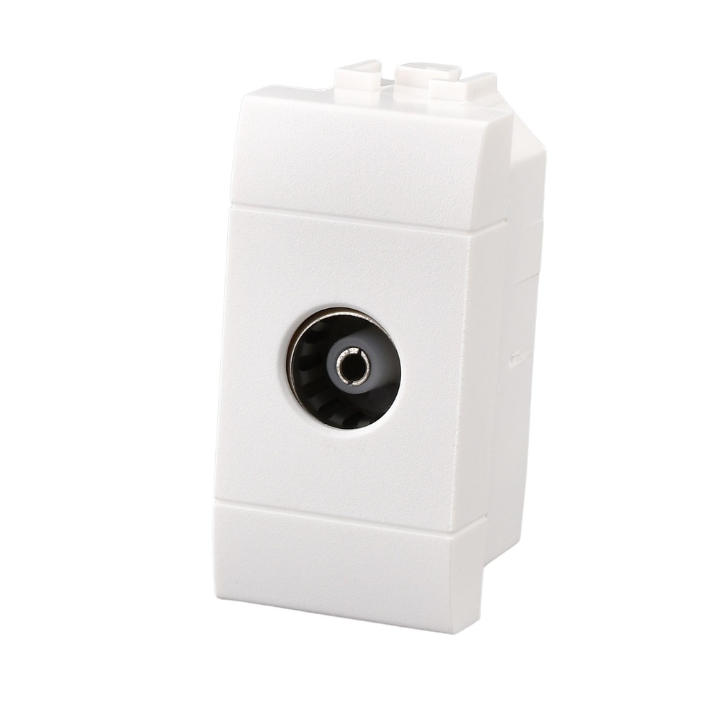 Connettore Presa TV Terminale Femmina MBL Bianco 1M Compatibile Bticino Living Light BLB2251