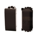 2 Pezzi Copritasti Copriforo Falso Polo  MBL Nero 1M Compatibile Bticino Living International BLN0100