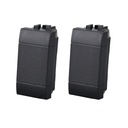 2 Pezzi Copritasti Copriforo Falso Polo  MBL Nero 1M Compatibile Bticino Living International BLN0100