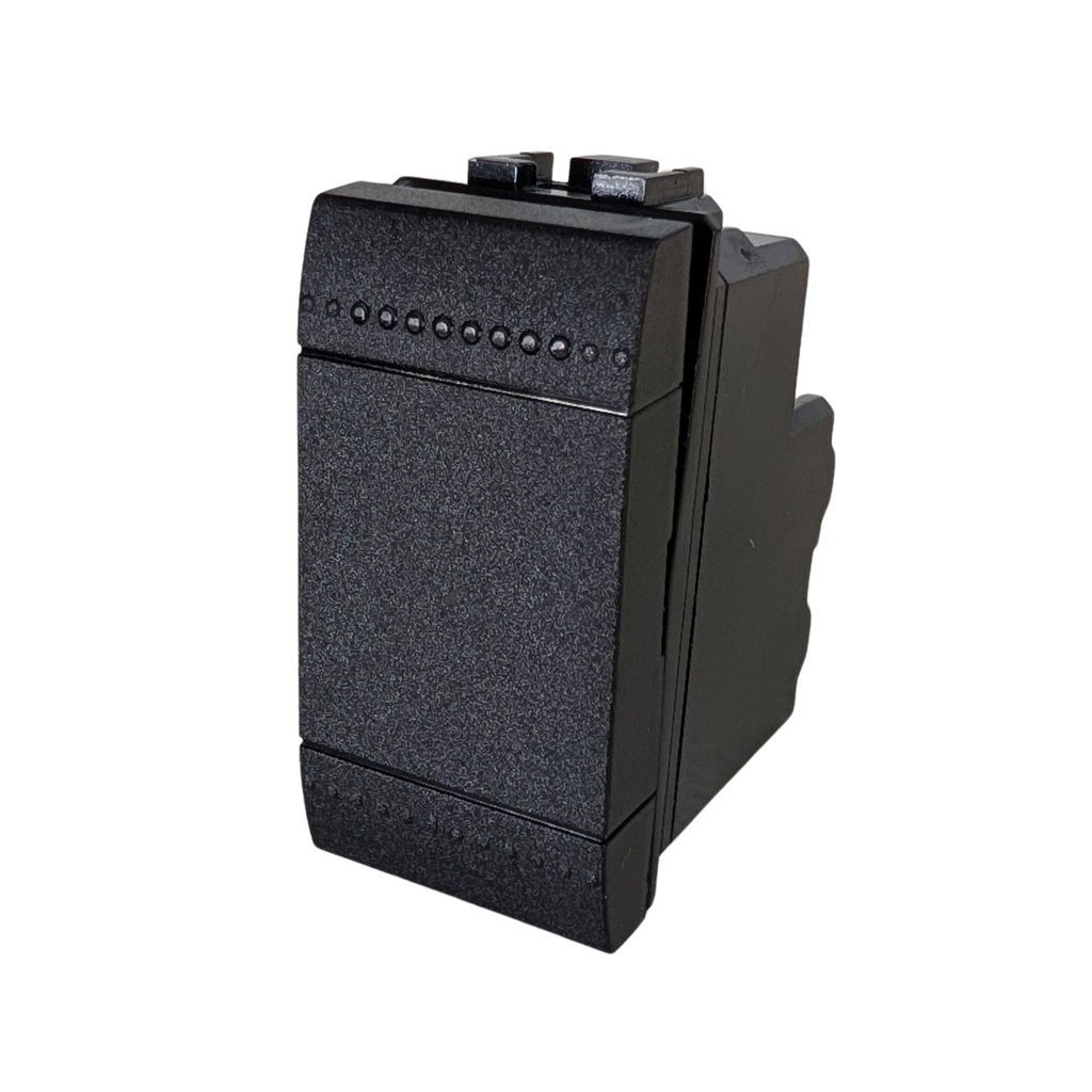 Interruttore Bipolare 2P 16A 220V MBL Nero 1M Compatibile Bticino Living International Illuminabile BLN0402