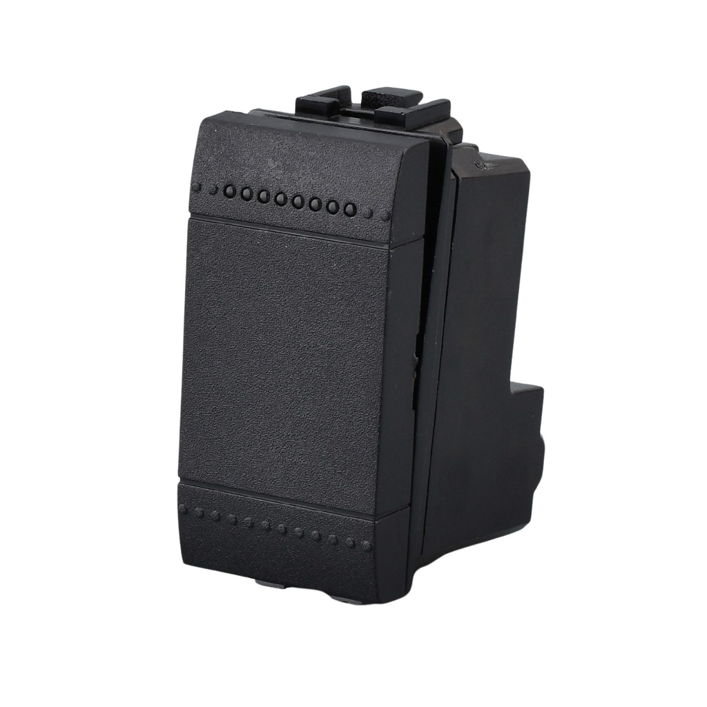 Deviatore 1P 16A 220V MBL Nero 1M Compatibile Bticino Living International BLN0801