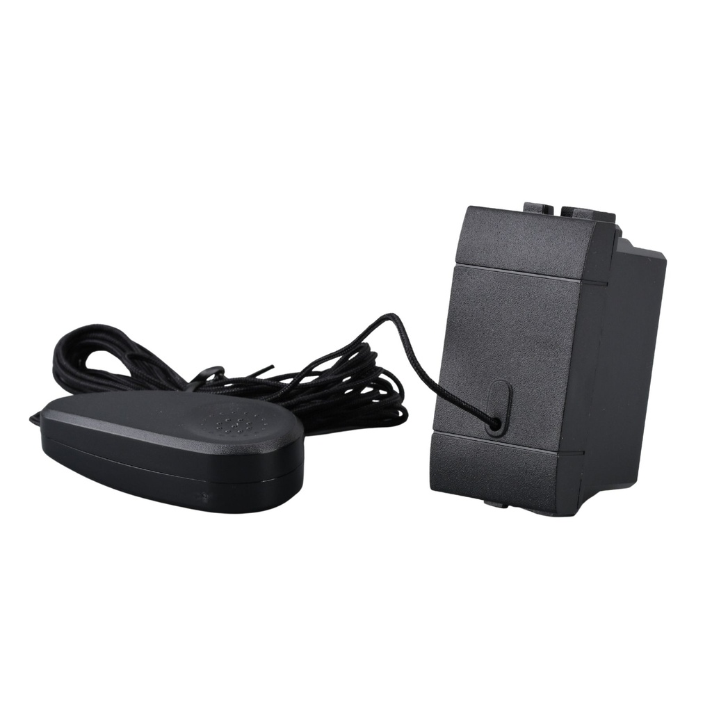 Pulsante Tirante Con Corda 1P 16A 220V MBL Nero 1M Compatibile Bticino Living International BLN1101