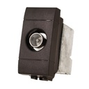 Connettore Presa TV Terminale Maschio  MBL Nero 1M Compatibile Bticino Living International BLN2250