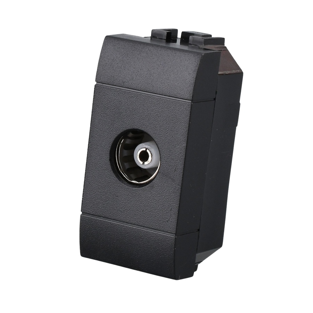 Connettore Presa TV Terminale Femmine MBL Nero 1M Compatibile Bticino Living International BLN2251
