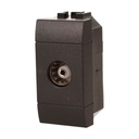 Connettore Presa TV Terminale Femmine MBL Nero 1M Compatibile Bticino Living International BLN2251