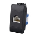 Connettore Rete Presa Dati RJ45 CAT6 MBL Nero 1M Compatibile Bticino Living International BLN2356