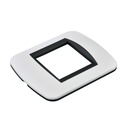 Placca Plastica Ovale MBL 2 Moduli/Posti Compatibile Bticino Living 3 Colori Disponibili