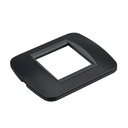 Placca Plastica Ovale MBL 2M Nero Compatibile Bticino Living