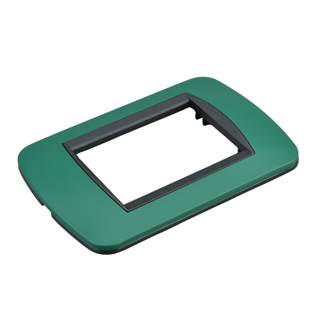 Placca Plastica Ovale MBL 3M Verde Compatibile Bticino Living