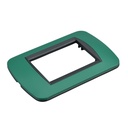 Placca Plastica Ovale MBL 3M Verde Compatibile Bticino Living