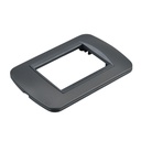 Placca Plastica Ovale MBL 3M Acciaio Scuro Compatibile Bticino Living BLN88307