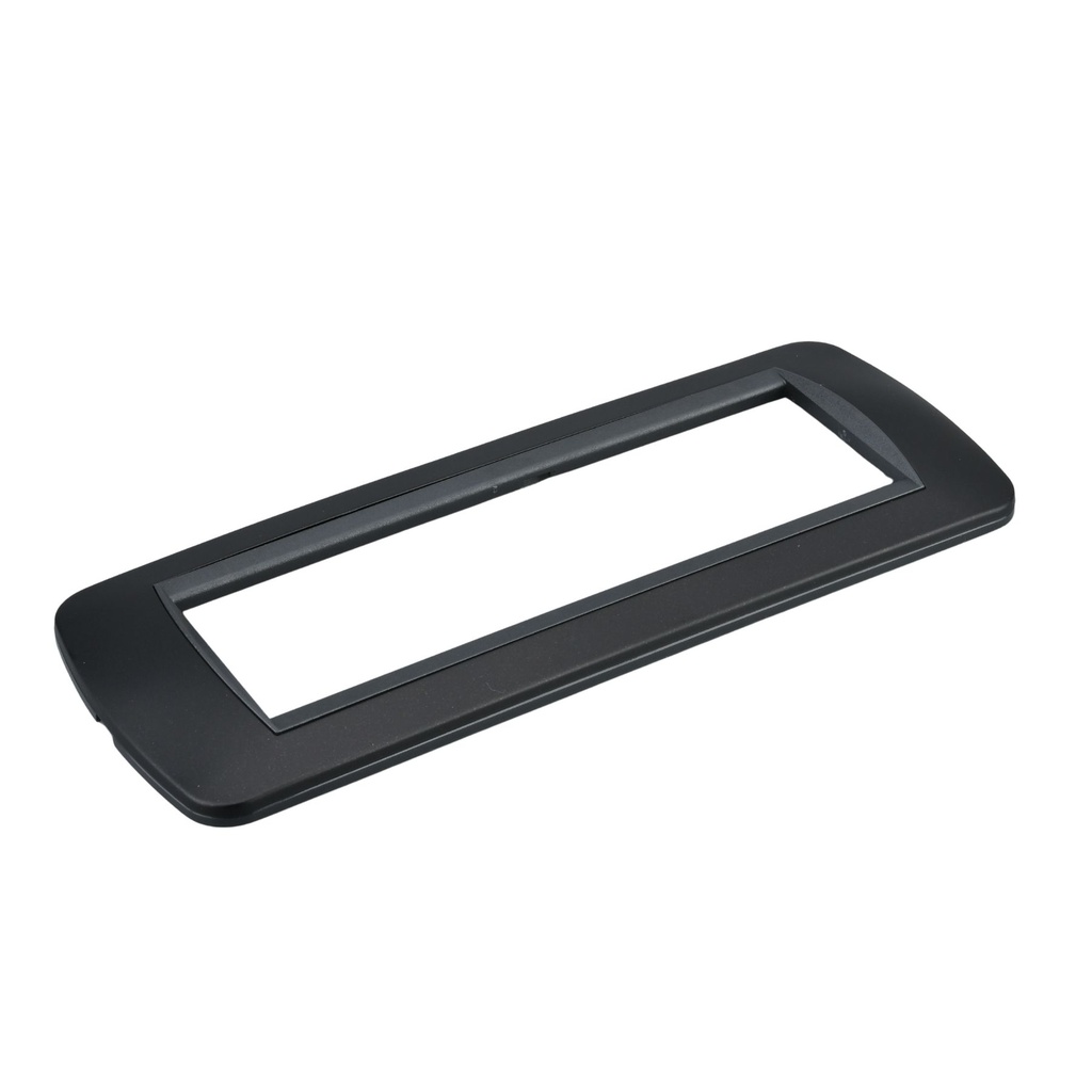 Placca Plastica Ovale MBL 7M Nero Compatibile Bticino Living BLN88702