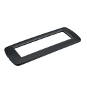 Placca Plastica Ovale MBL 7M Nero Compatibile Bticino Living BLN88702