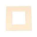 Placca Plastica Quadrata MBL 2M Bianco Compatibile Bticino Living