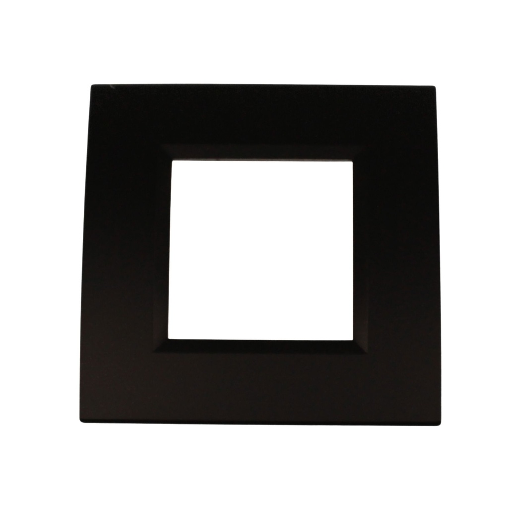 Placca Plastica Quadrata MBL 2M Nero Compatibile Bticino Living
